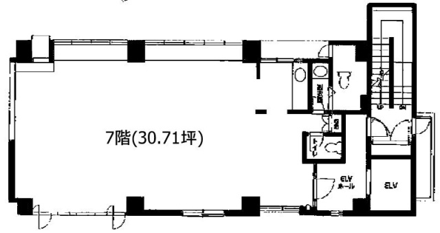 エルビエント湊ビル7F 間取り図