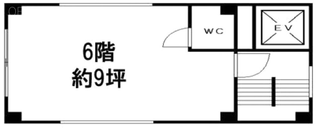 朝日本館ビル6F 間取り図