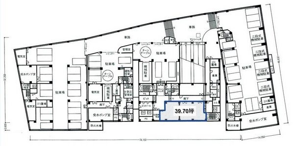 サンタワーズセンタービルB1F 間取り図