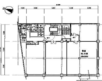 東越伯鷹(とうえつはくよう)ビル4F 間取り図