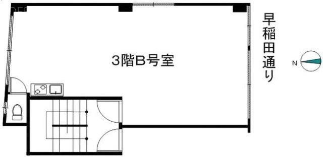 ワシヤビルB 間取り図
