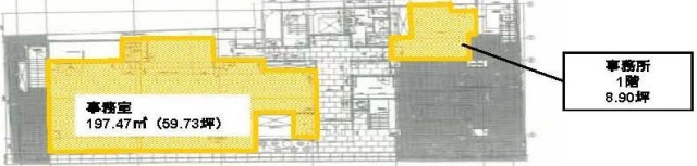 精興竹橋共同ビル1F 間取り図