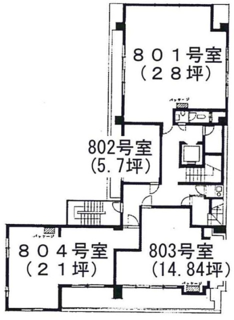 サンポウ綜合ビル8F 間取り図