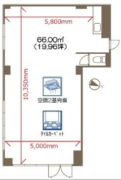 ベルクレール新宿1F 間取り図