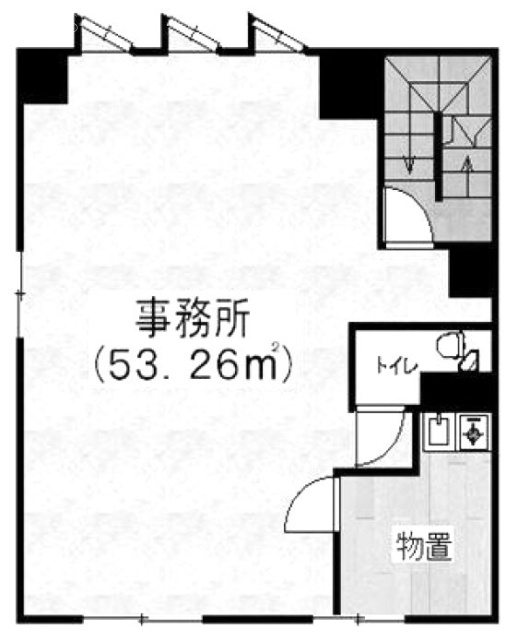 中里ビル4F 間取り図
