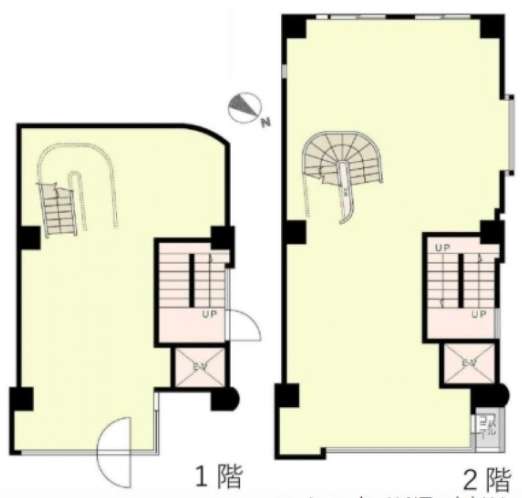アド白金台1F~2F 間取り図