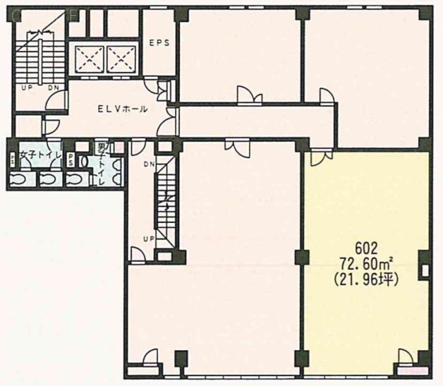 デイム銀座ビル602 間取り図