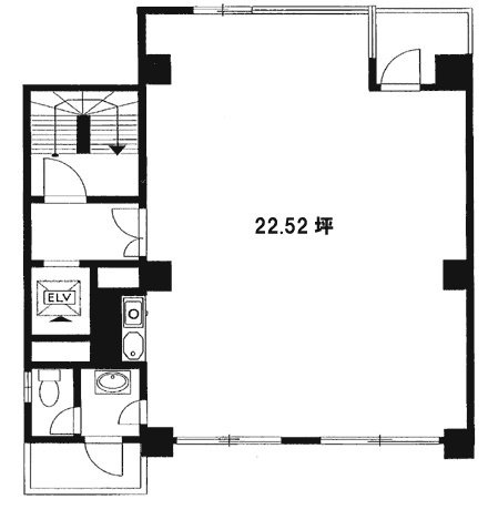 九段渋木ビル6F 間取り図