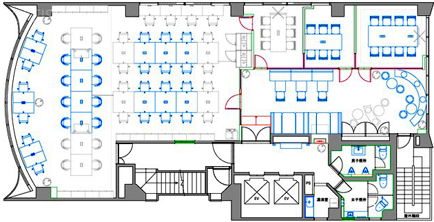 @WORK SHINJUKUGYOEN9F 間取り図