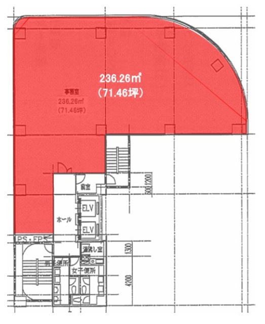 平和不動産日本橋ビル10F 間取り図