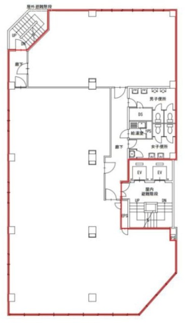 共同ビル日銀前10F 間取り図