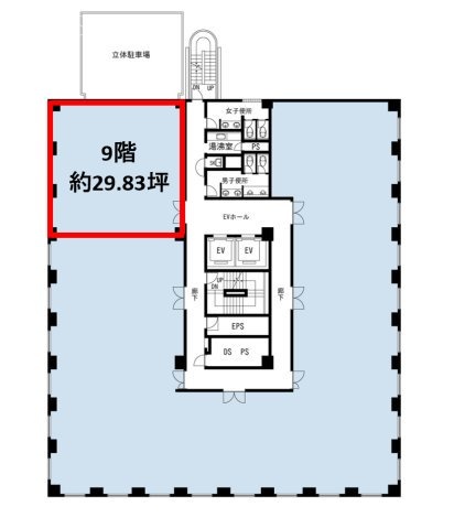 千葉ウエストビル9F 間取り図