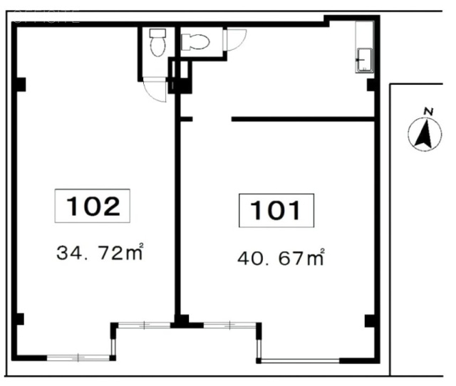 福住ビル102 間取り図