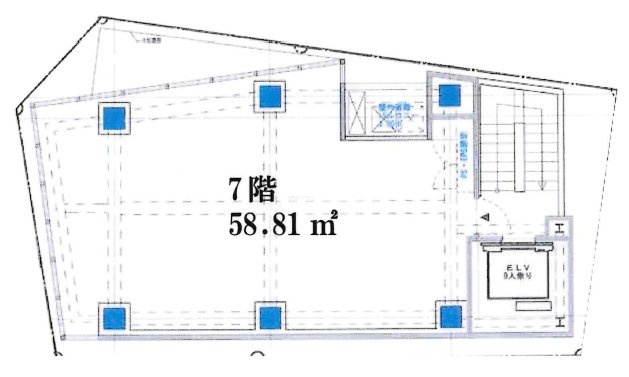 神南一丁目新築店舗ビル7F 間取り図