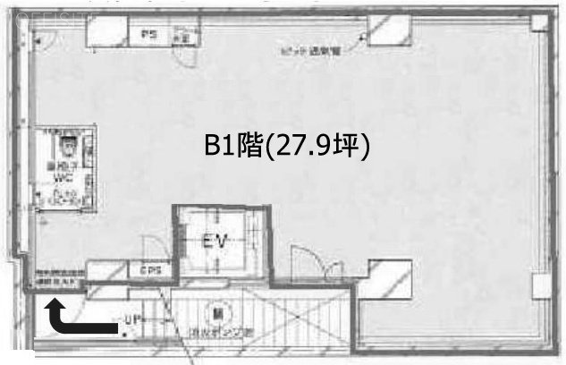 不二ビルディング新橋B1F 間取り図