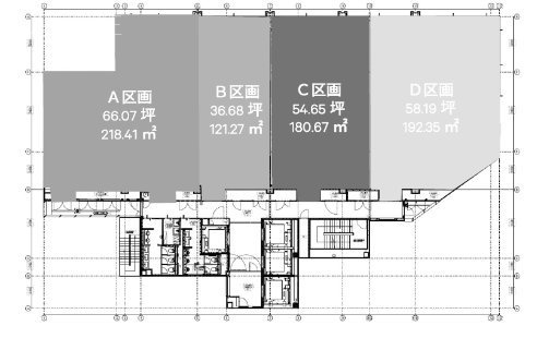 プライムプレイス新大阪ビル2F 間取り図