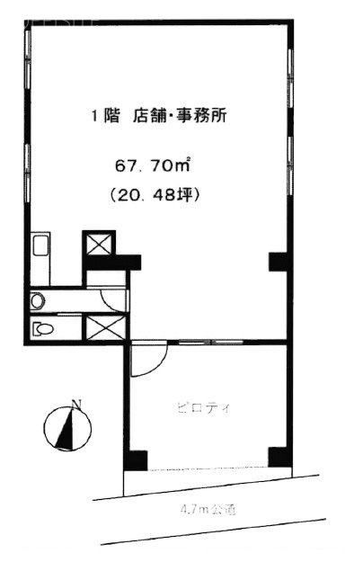 井上ビル1F 間取り図