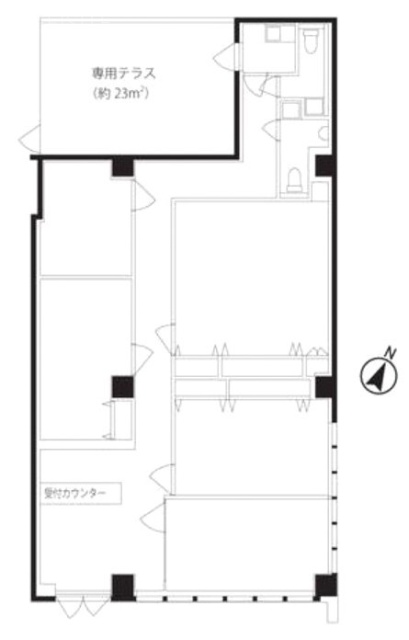タウンコート六本木101 間取り図