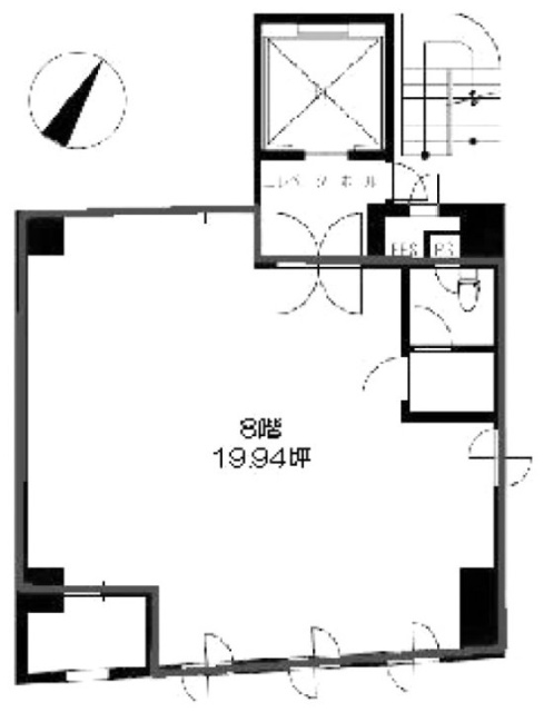 菅野ビル8F 間取り図