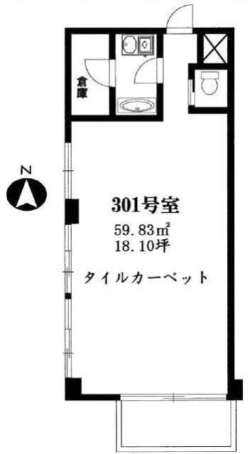 黒松ビル301 間取り図