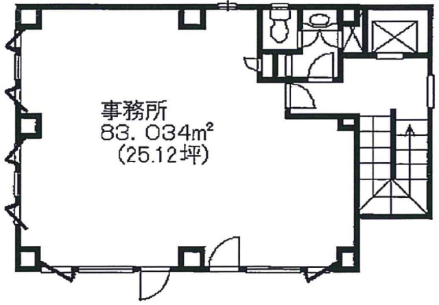 地研ビル2F 間取り図