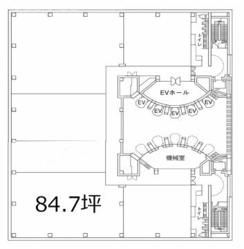 幕張国際ビル(旧 住友ケミカルエンジニアリングセンタービル)17F 間取り図