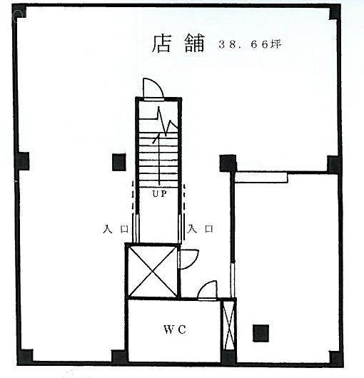 日本工築1号館ビルB1F 間取り図