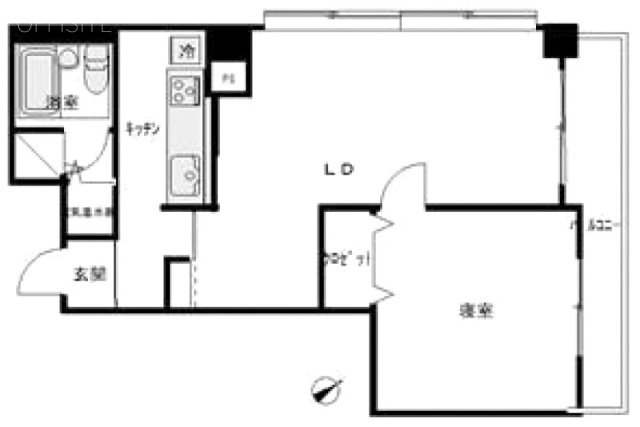 パレグレイスビル703 間取り図