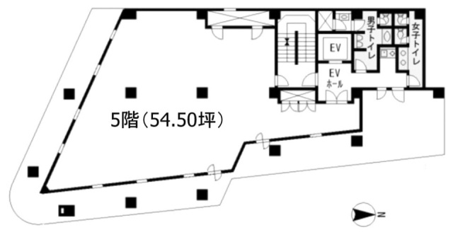 京王八王子東町ビル5F 間取り図