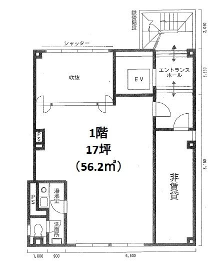 エンドービル1F 間取り図