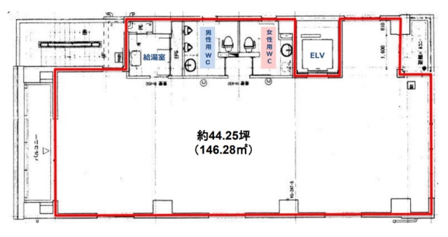 新橋中央ビル6F 間取り図