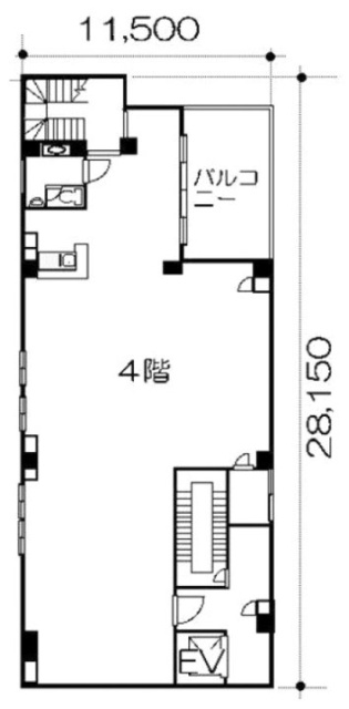 立川錦町ビル4F 間取り図