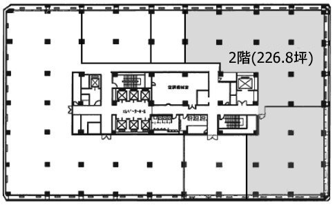 岸本ビル2F 間取り図