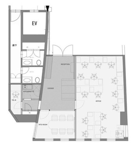 ヘリオスビル1F 間取り図