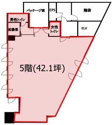 四谷オーキッドビル5F 間取り図