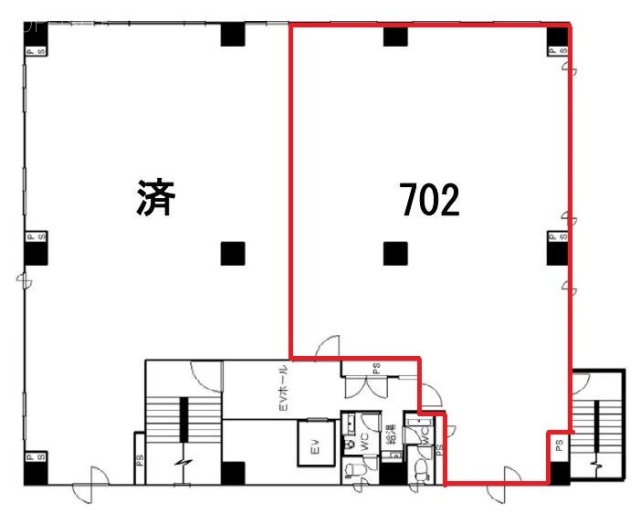 FBR三田ビル702 間取り図