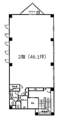 清水代々木ビル2F 間取り図