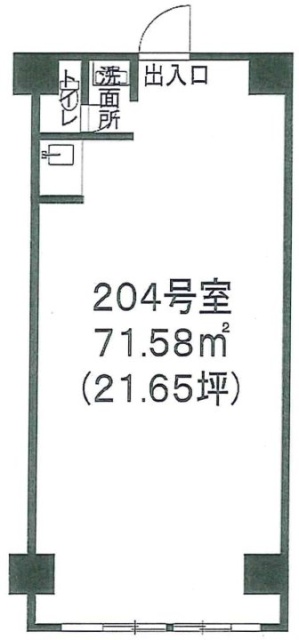 グリーンキャピタル門前仲町204 間取り図