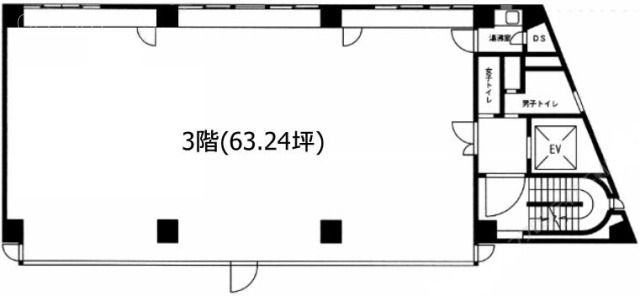 新川ダイユウビル3F 間取り図