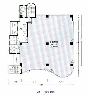 銀座クイントビル6F 間取り図