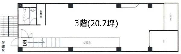郁文堂青山通りビル3F 間取り図