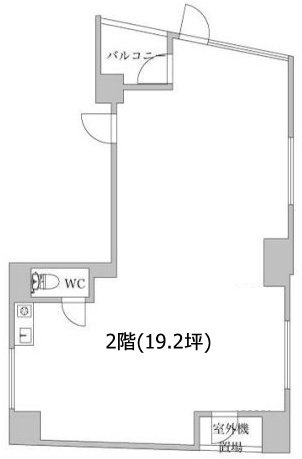 柳下ビル2F 間取り図