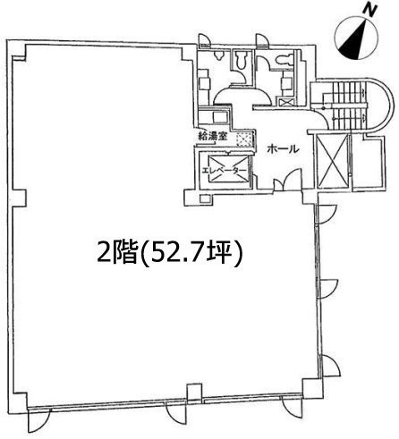 代々木登坂ビル2F 間取り図