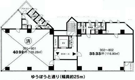 アクシス五反田ビル702 間取り図