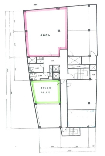 新大宗ビル3号館436 間取り図