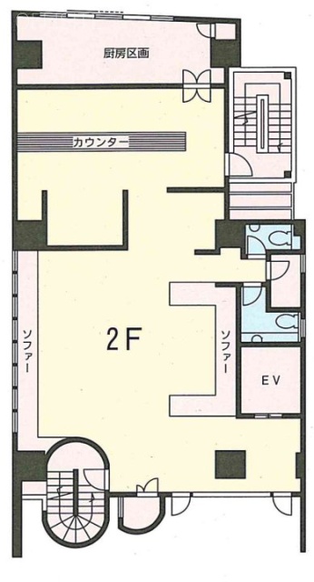 SANWA青山ビル2F 間取り図