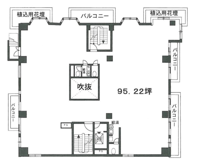 グリーンハイツ千駄ヶ谷2F 間取り図