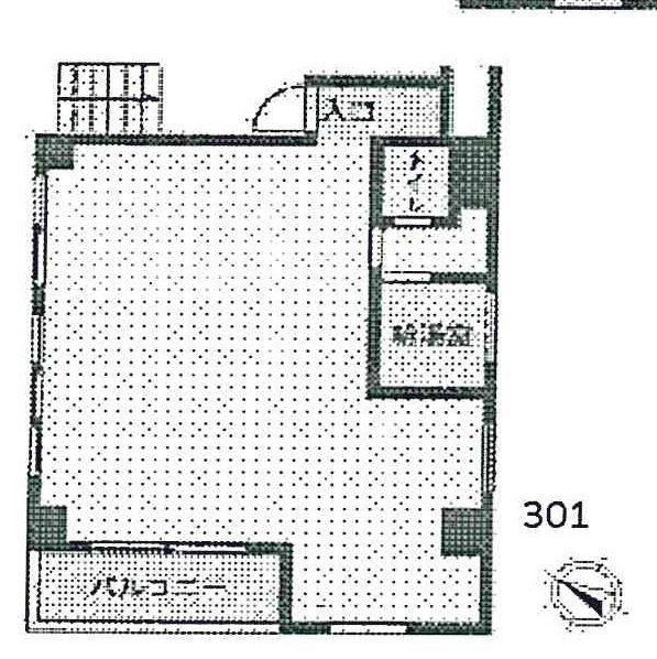 番町パレスビル301 間取り図