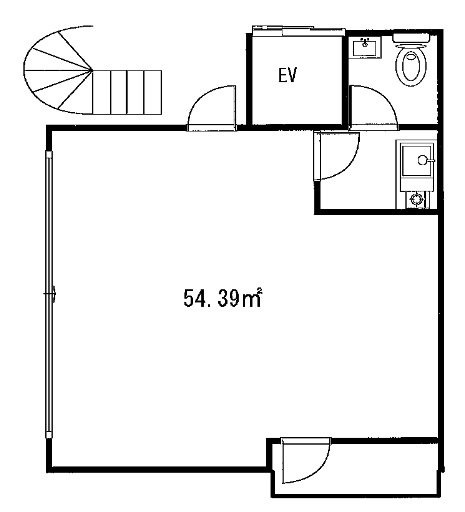 渋谷作本ビル3F 間取り図