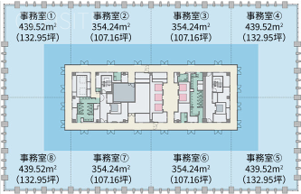 五反田JPビル11F 間取り図